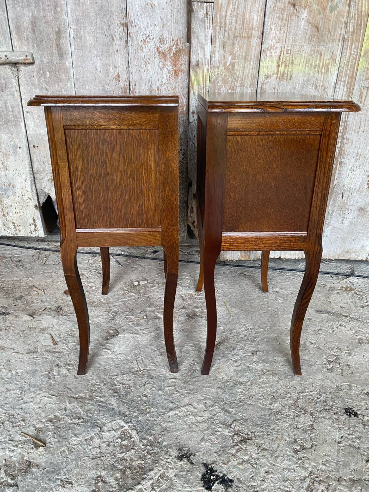 Louis XV Style Nightstand with Drawer + Vintage Case #D50