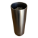Space Age 1970s brushed steel flower vase