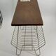 Vintage teak and metal Mid Century magazine rack