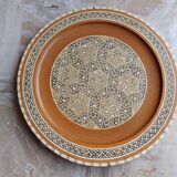 Egyptian tray solid wood marquetry inlaid with mother-of-pearl