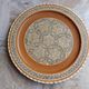 Egyptian tray solid wood marquetry inlaid with mother-of-pearl