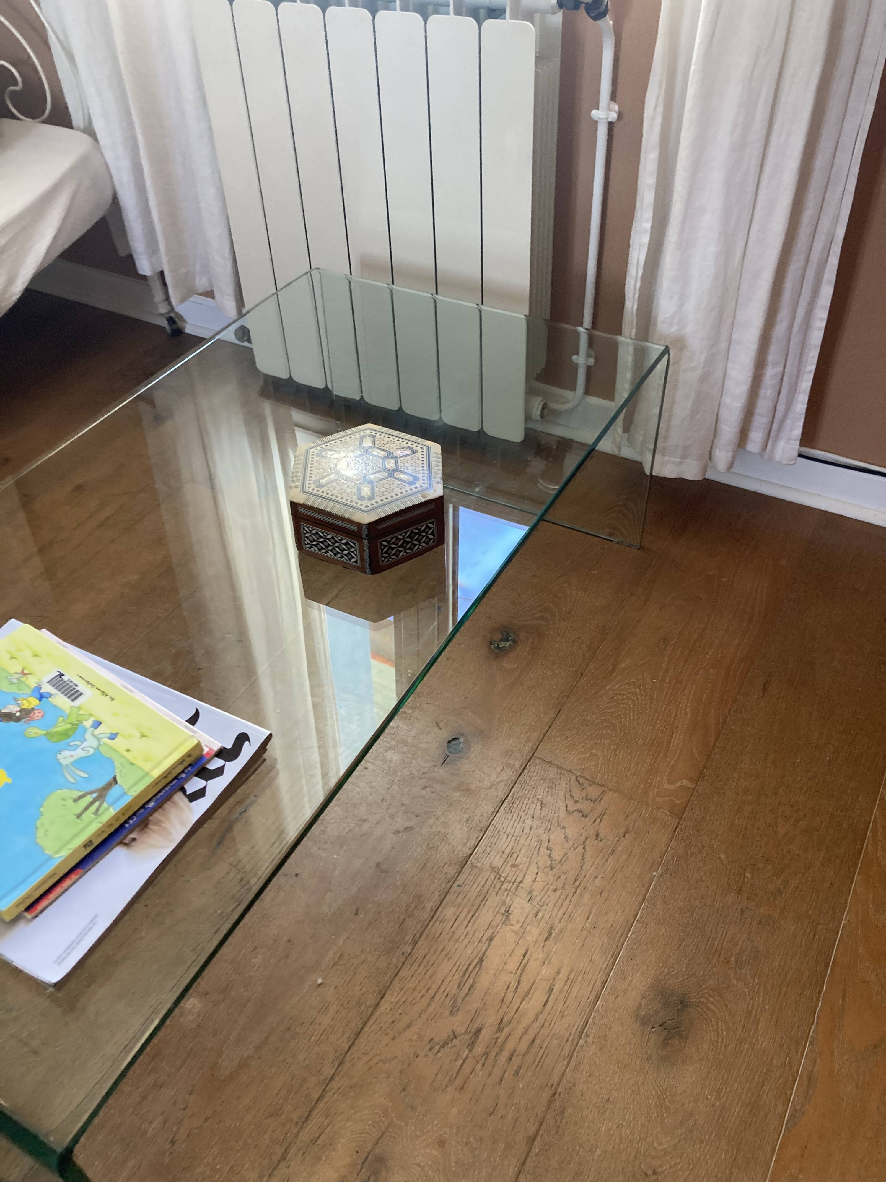 Habitat Gala tempered glass coffee table