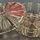 Détails sur  Drageoir en verre moulé, diamètre 18 cm