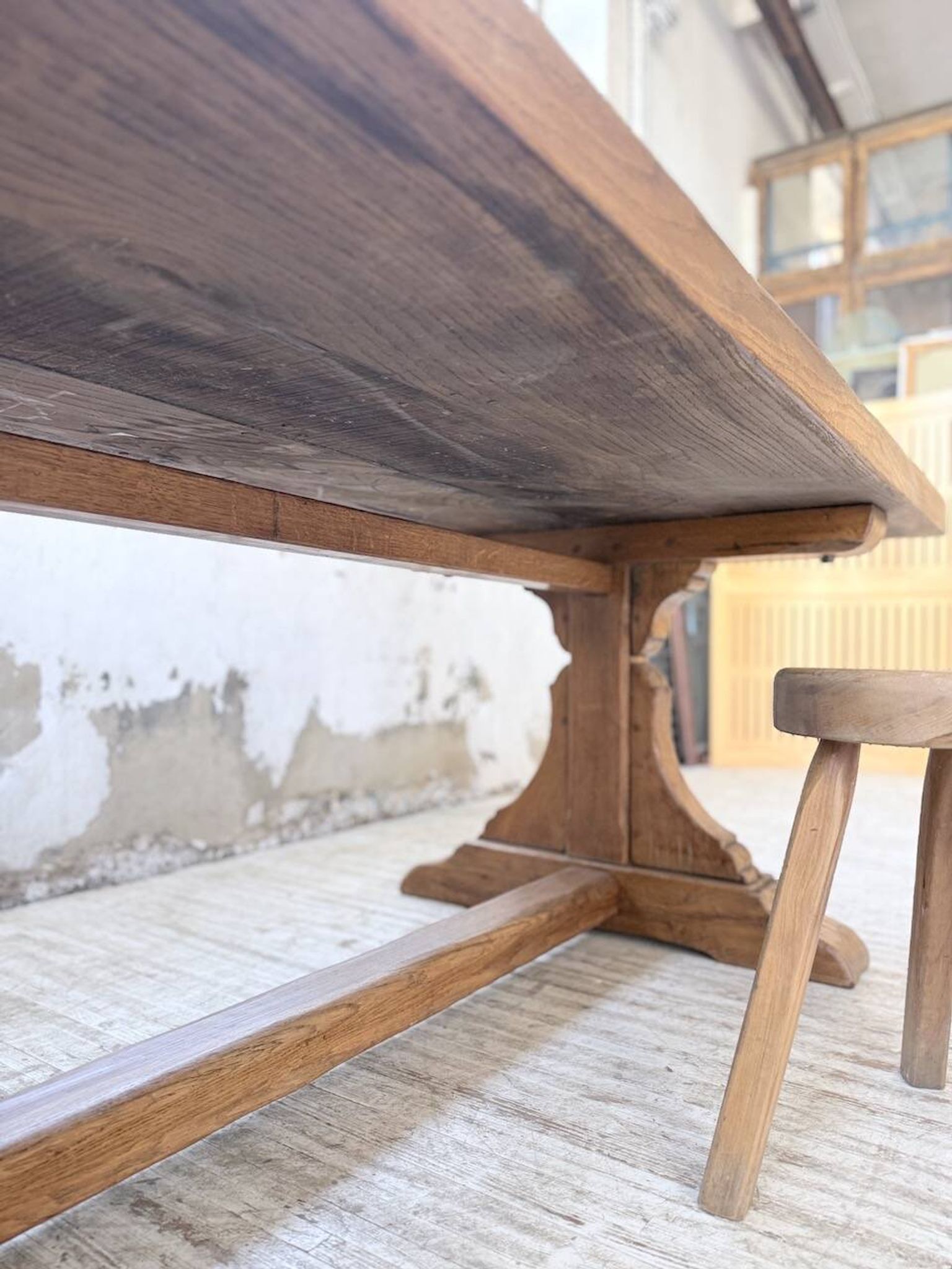 Table monastère chêne 1950 XXL