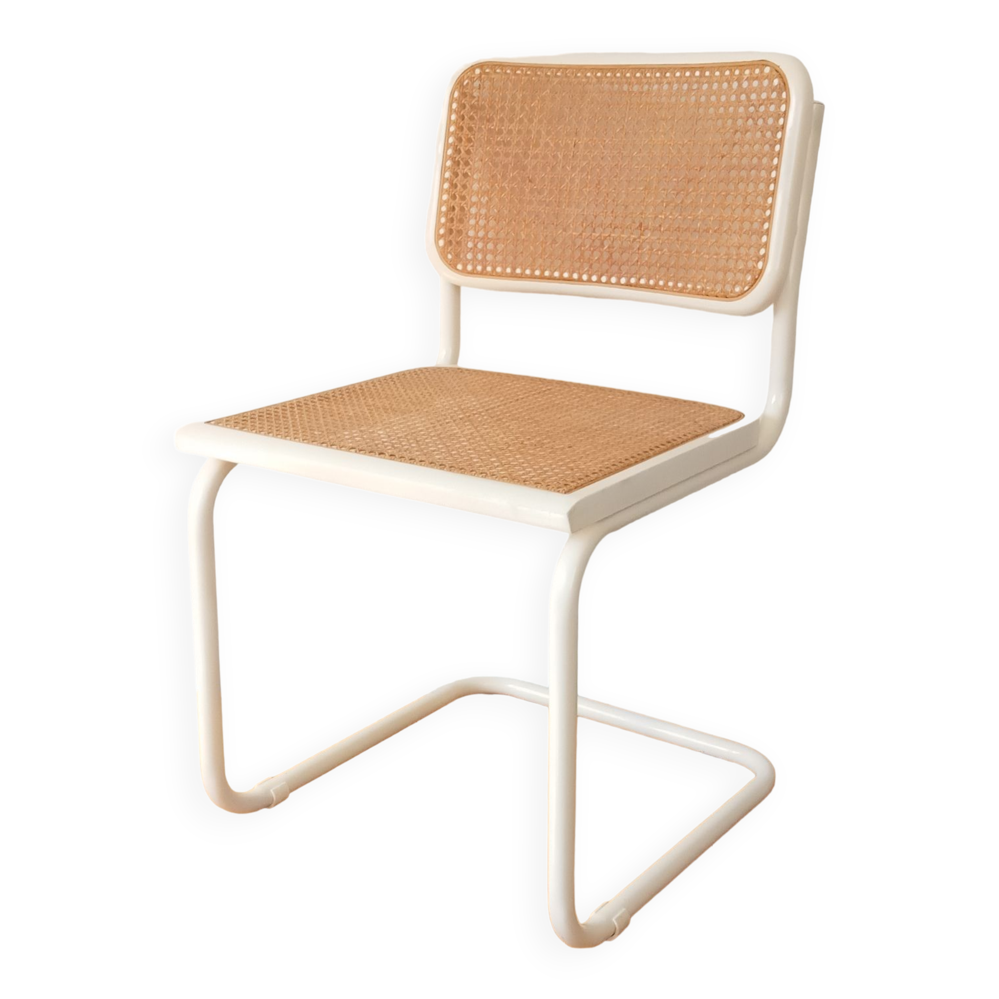White B32 chair by Marcel Breuer
