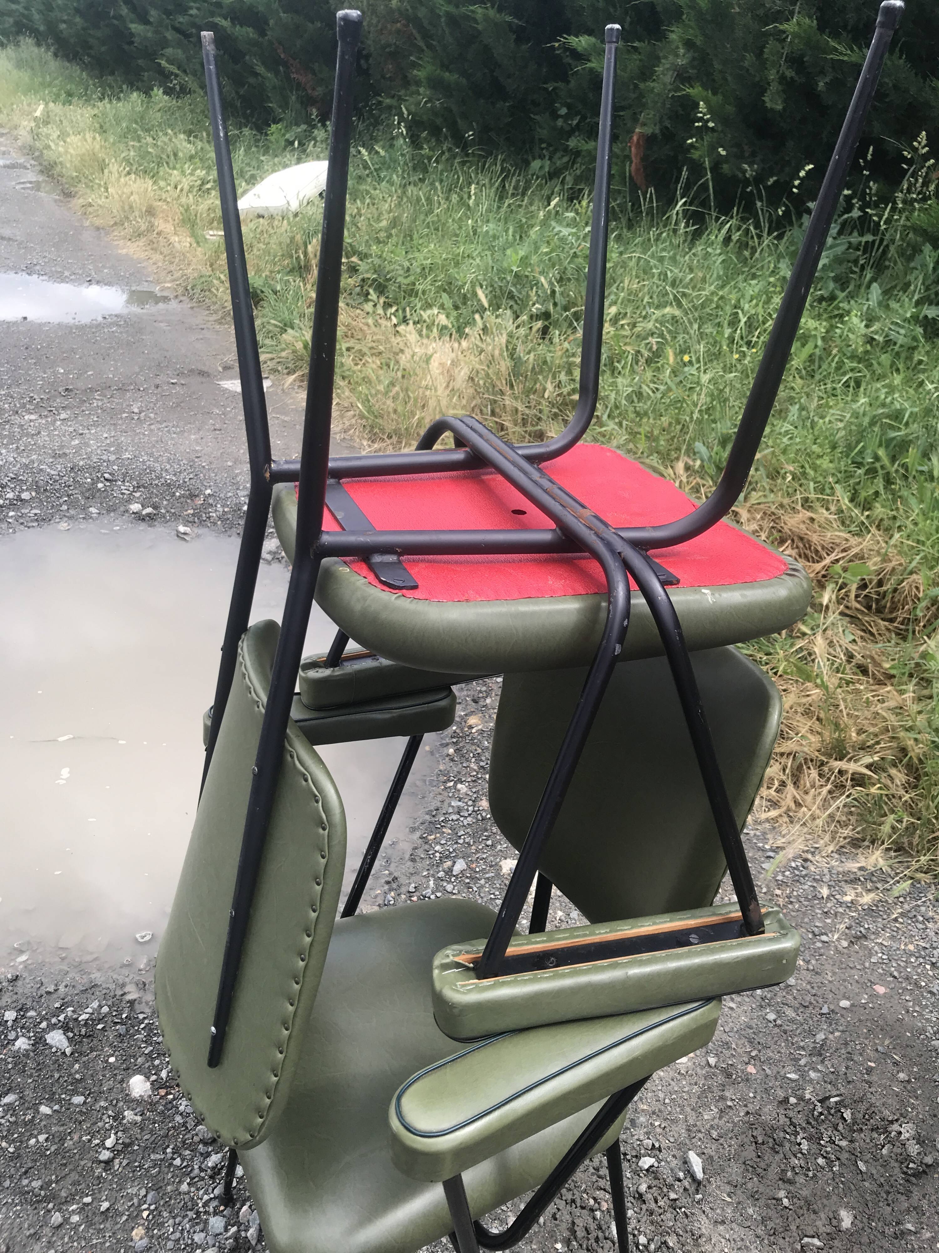 Fauteuil vintage kaki