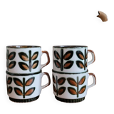 La Redoute x Selency set of 4 Rambouillet Boch cups