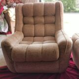 Pair of design armchairs 70