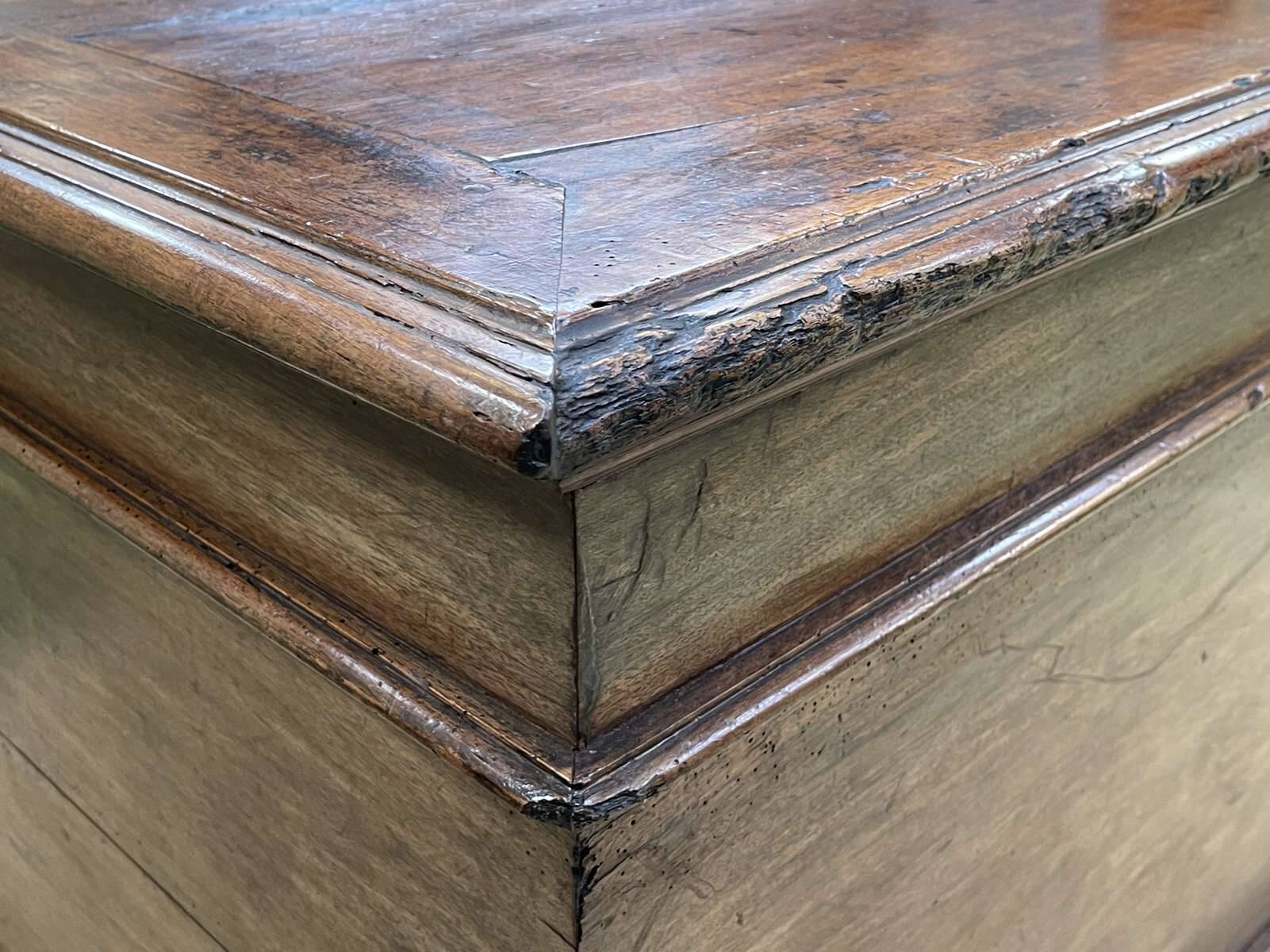 18th century walnut wedding chest