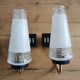 Paire d'appliques laiton et verre 1960