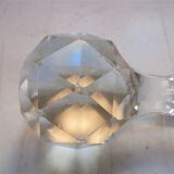 Chiseled glass decanter