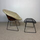 Diamond chair & ottoman by Harry Bertoia for Knoll