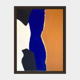 Painting on canvas: Picking up the broken pieces N°4