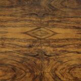Art Deco Dining Table in Walnut Burl, 1930s