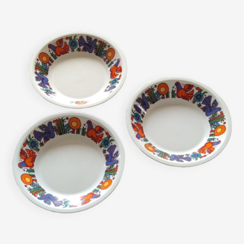 Hollow plates acapulco signed Villeroy & boch
