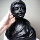 Plaster bust of a young woman 1900-1930 monochrome Citti & Frère