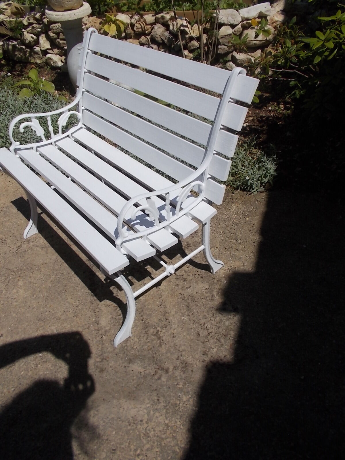 Wrought iron bench