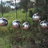 Set of 5 suspensions in chrome globes