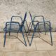 Pair of garden iron armchairs