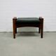 Vintage teak & leather stool arne wahl iversen