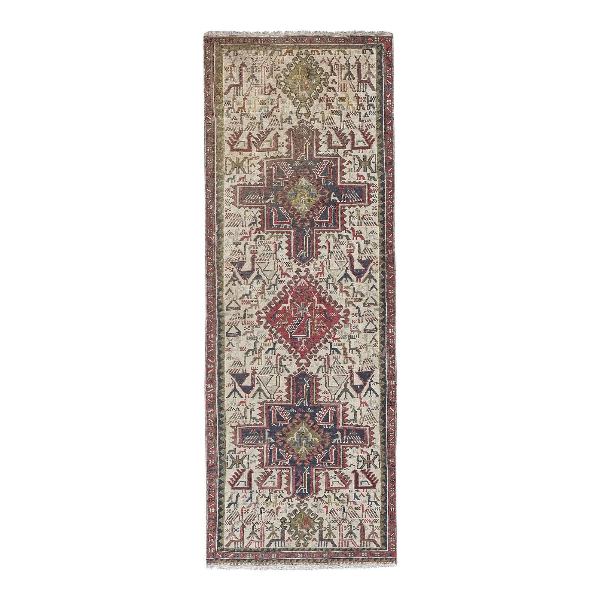 Vintage Turkish hallway rug 72x194 cm