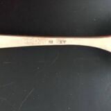 2 grandes cuillères en métal argenté (19eme siècle)