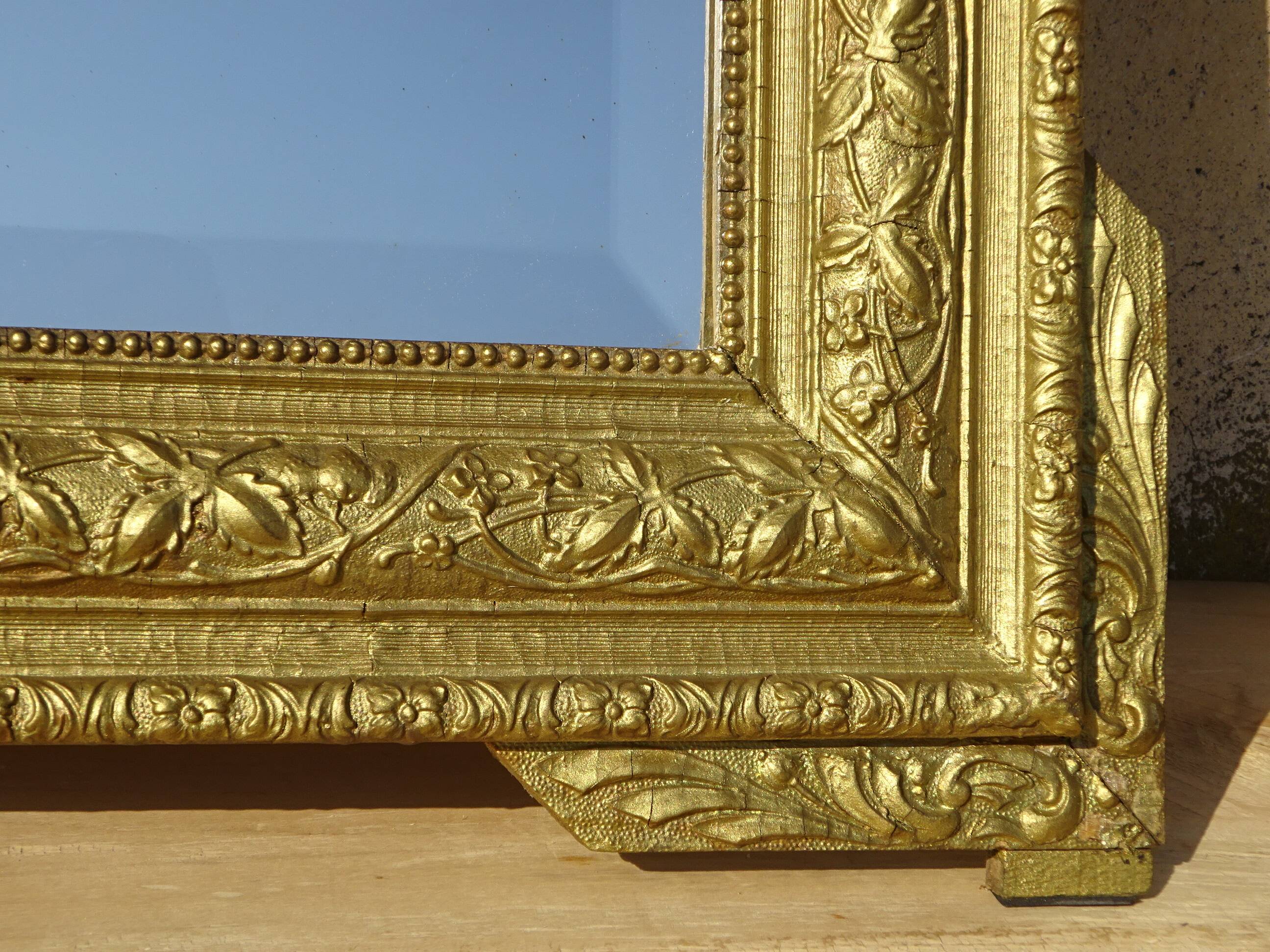 Antique gilded mirror 65x83cm