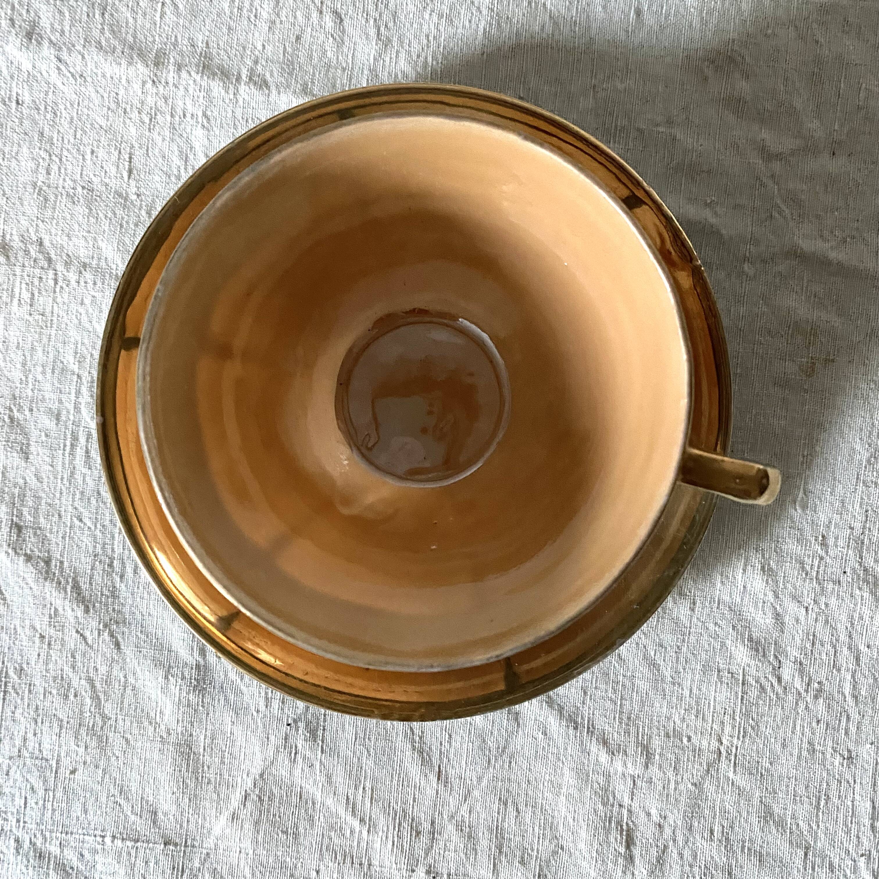 Fine porcelain cups, pearly, Japan