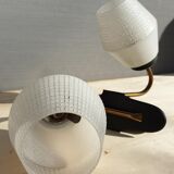 Pair of glass sconces, Arlus 1950