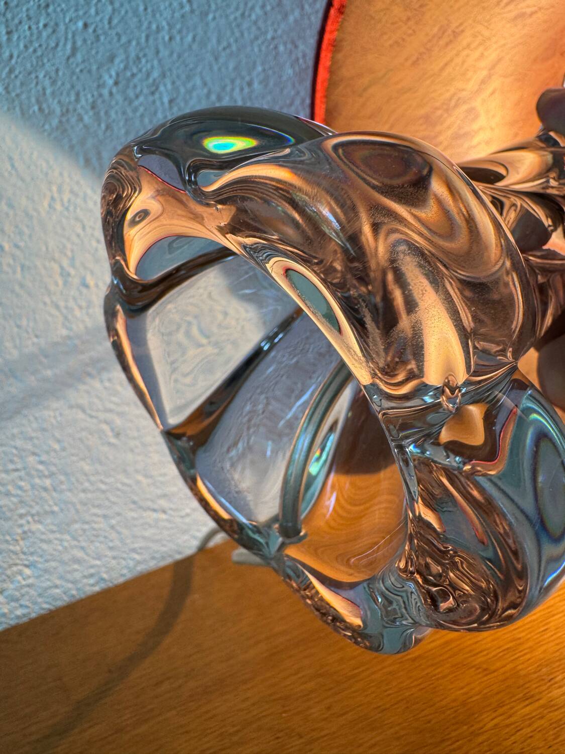 60s crystal table lamp