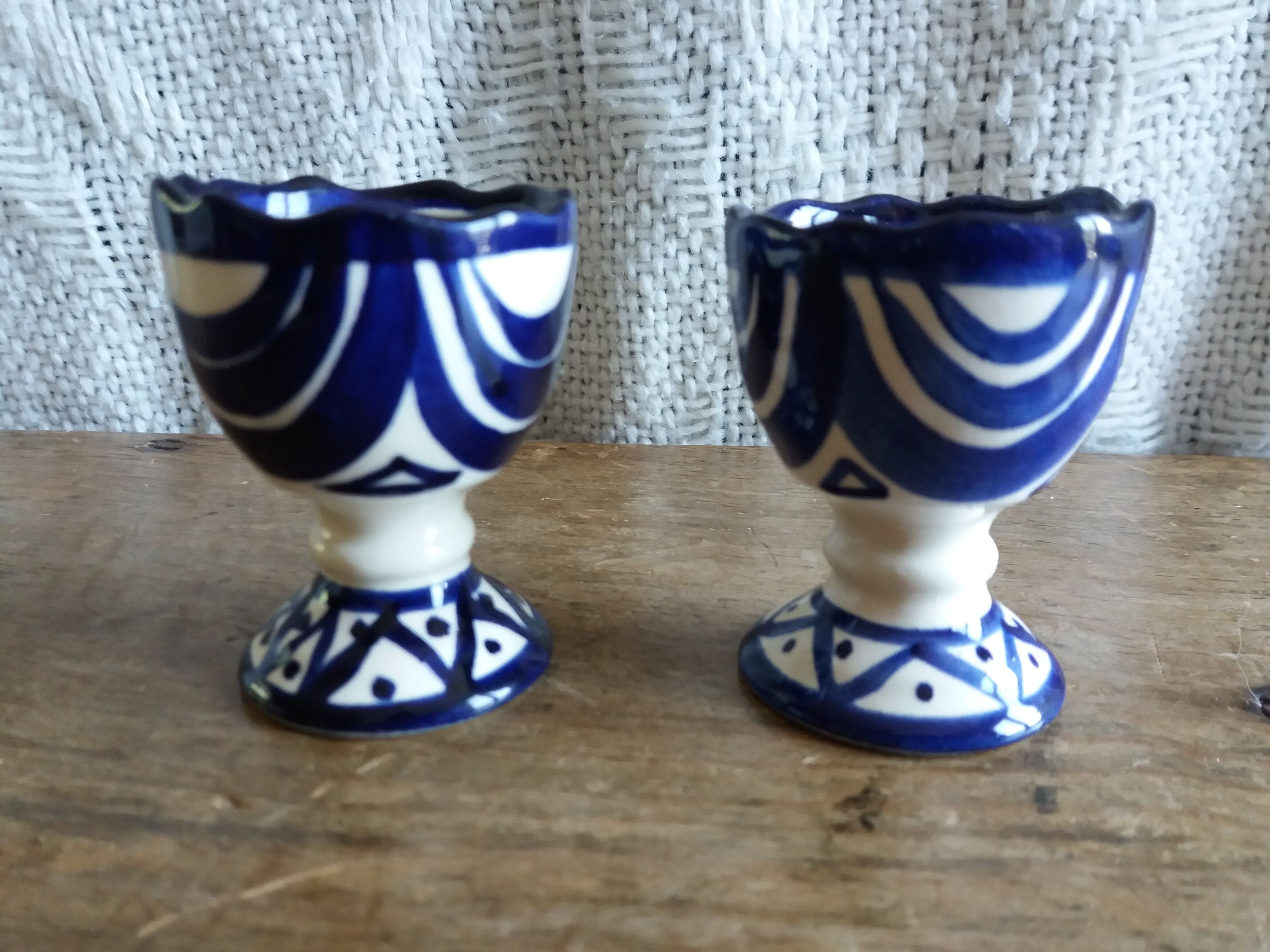 Coquetiers Saint Jean de Bretagne décor 1003 signed