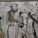 Edouard Detaille (1848-1912) Scène De Carnaval, Aquarelle Signée