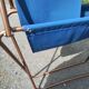 Paire de fauteuils chaises lafuma chantazur toile bleu