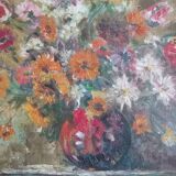 Peinture à l'huile, bouquet