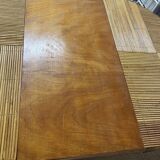Set of table and 4 chairs in bamboo and rattan, 1960