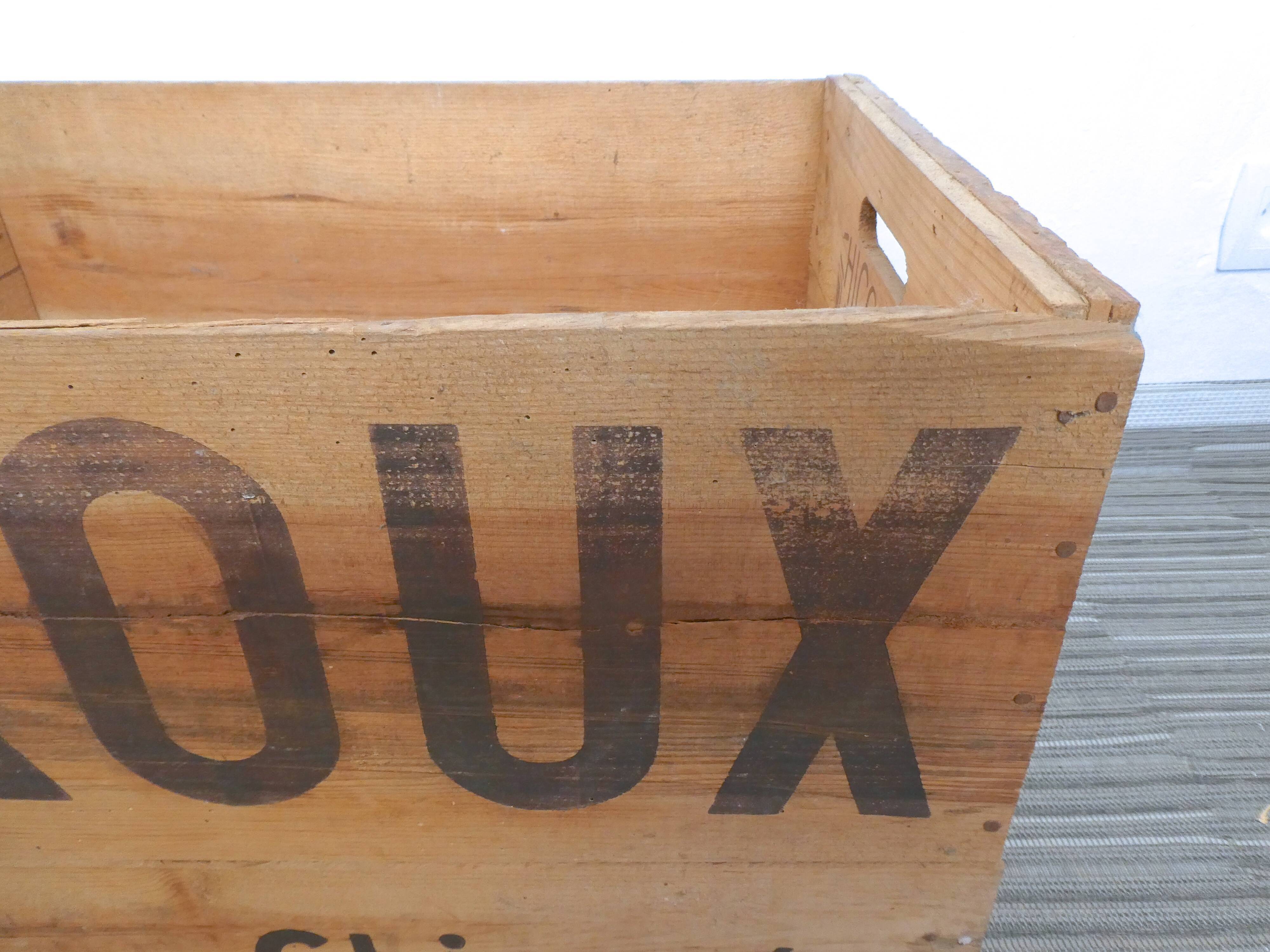 Transport case raw wood to the chicory Leroux