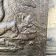 plate fireplace cast iron old Cupid