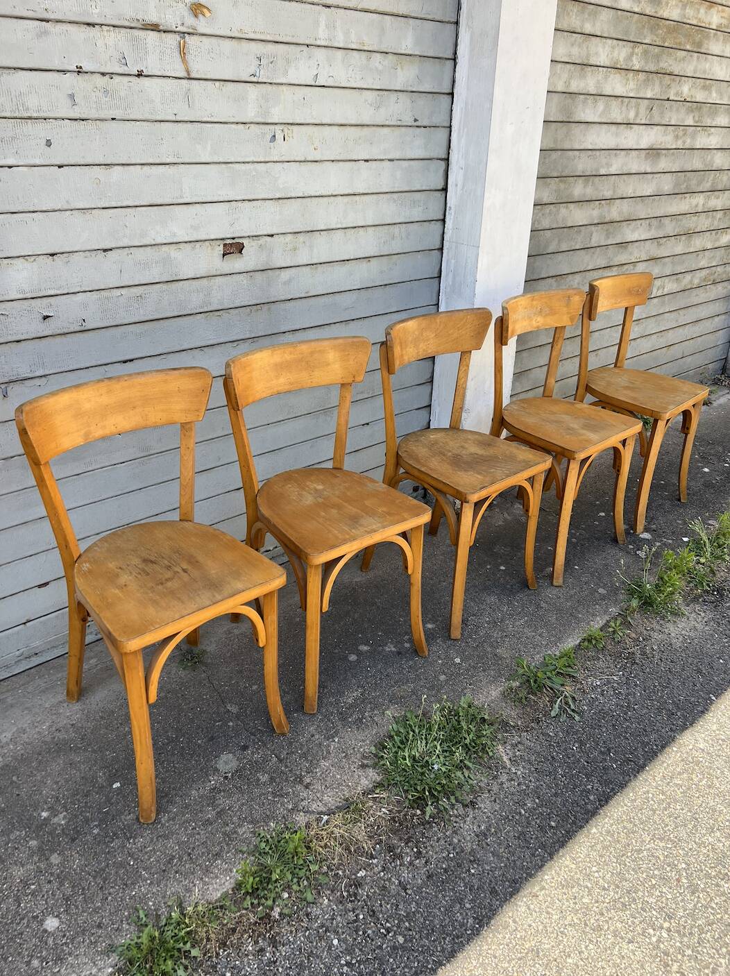 (Lot) 5 Bistro Chairs Luterma (Honey)