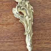 2 ornements et fronton en bronze antique