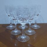 Very Nice Set of 6 Deauville Aperitif Glasses in Bleikristall Crystal