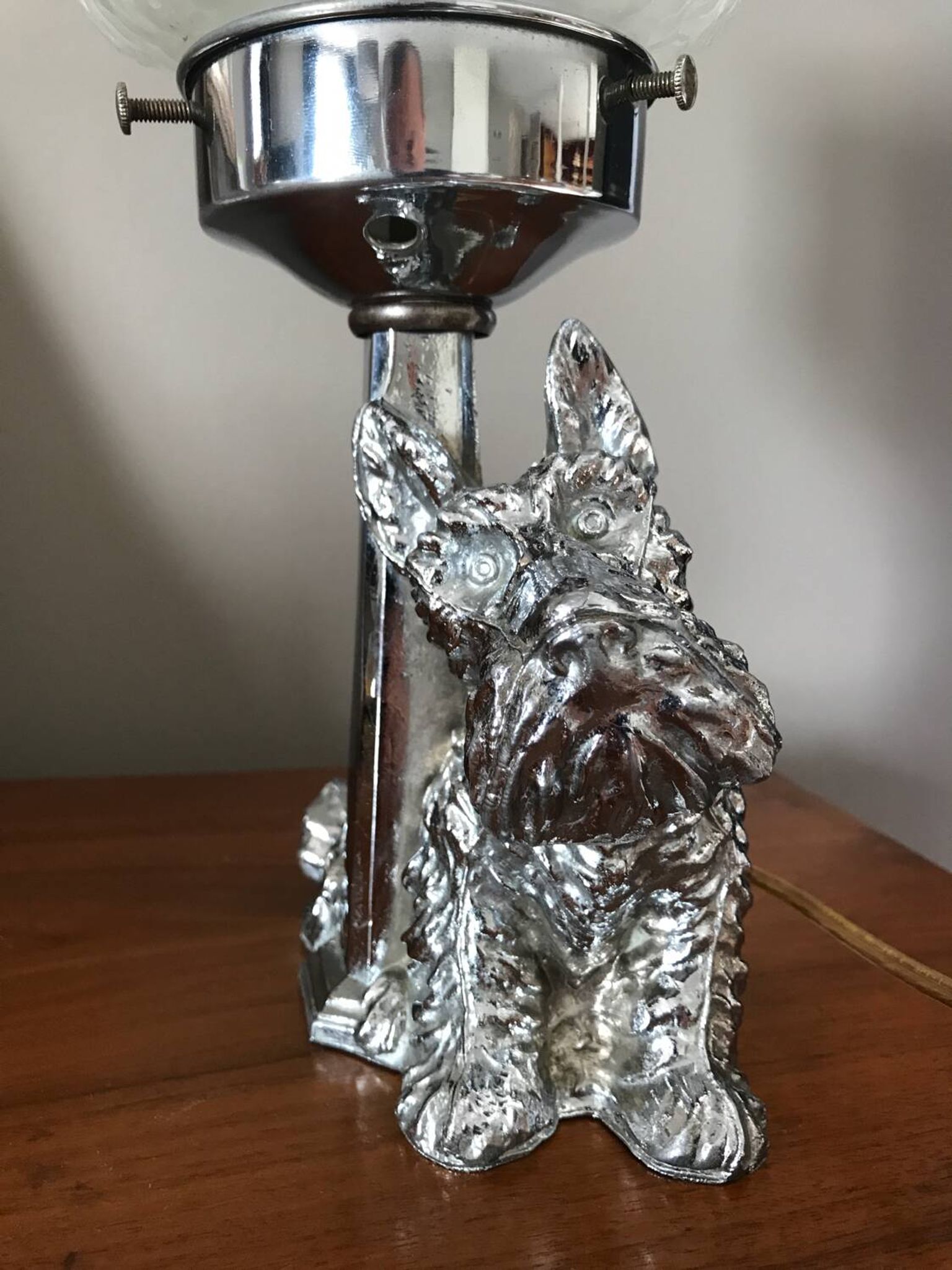 Lampe terrier écossais Art Déco