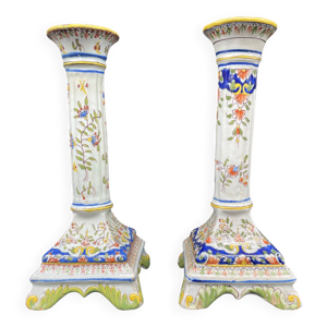 Bougeoirs, base carré,