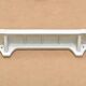 Large Art Deco wall shelf in white porcelain, 1920s