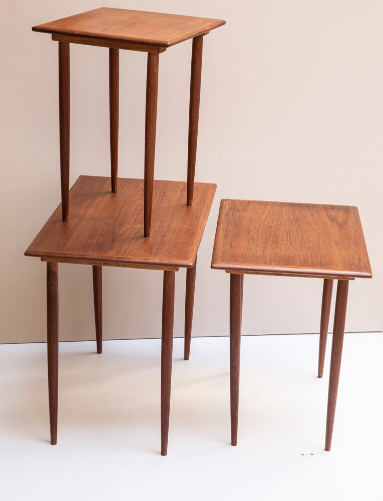 Suite of vintage nesting tables
