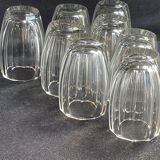 Liquor cabaret - Art Deco - Blown and cut crystal, mahogany or ebony macassar and stainless steel