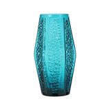 Vase à bulles vintage design bleu Stolle Nieman 1970