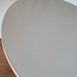 Round bistro table wrought iron and formica
