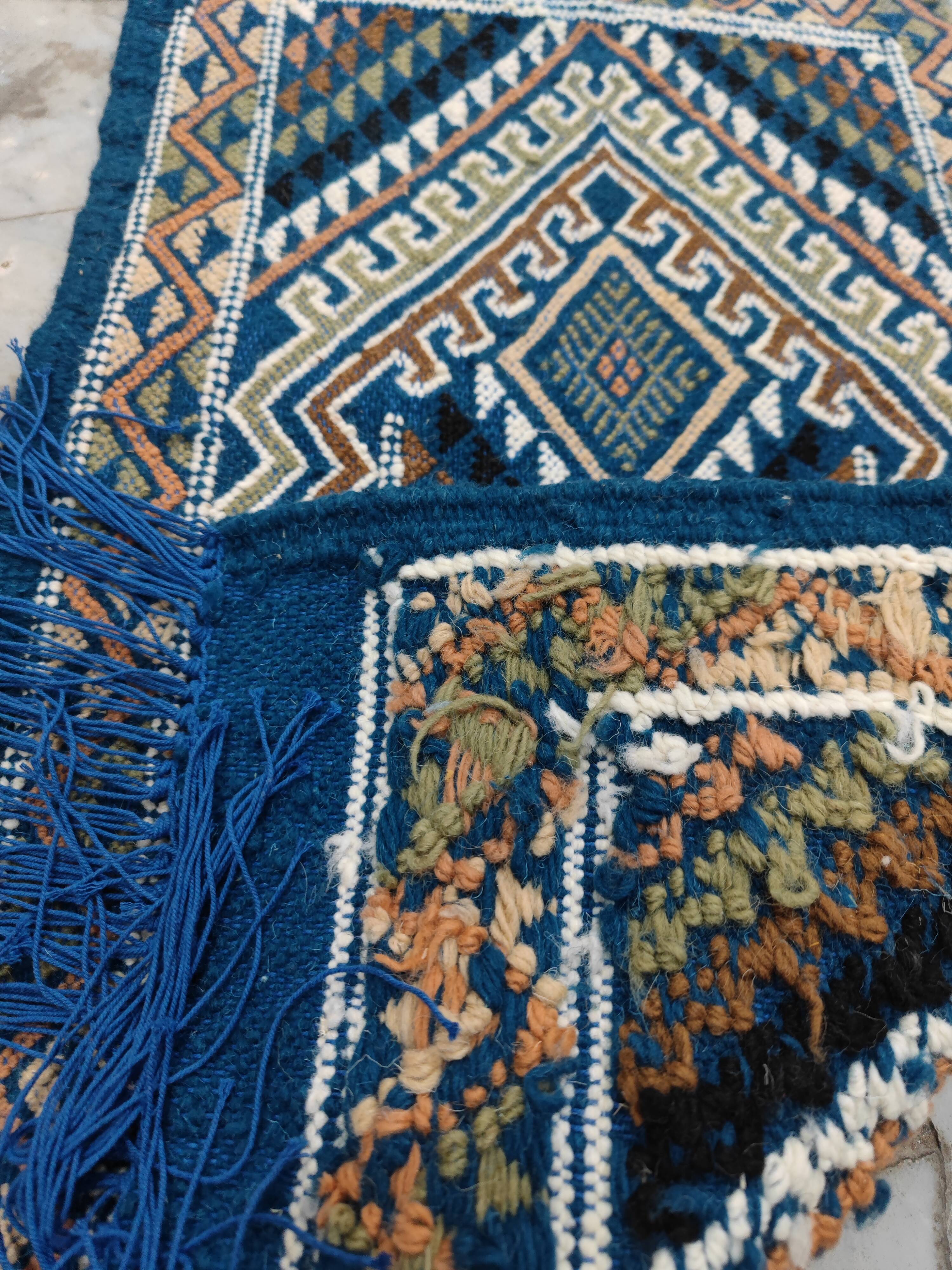 Certified top quality Margoum Blue Carpet