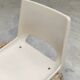 White molded plastic children's chair 1980