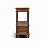 Louis XVI style mahogany bedside table made in Faubourg St Antoine